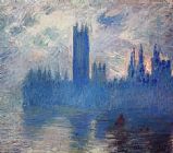Claude Monet Houses of Parliament Westminster painting